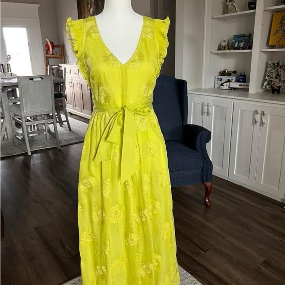 Kate Spade Yellow Floral Dress
